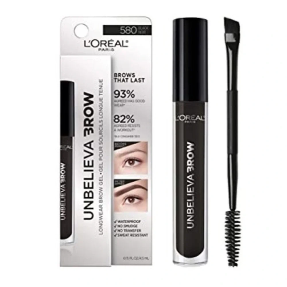 LOREAL LONGWEAR BROW GEL IN BLACK/580❗️